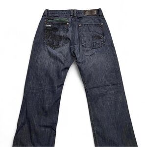 Vintage Coogi Dark Wash Embroidered Baggy Jeans 34x34